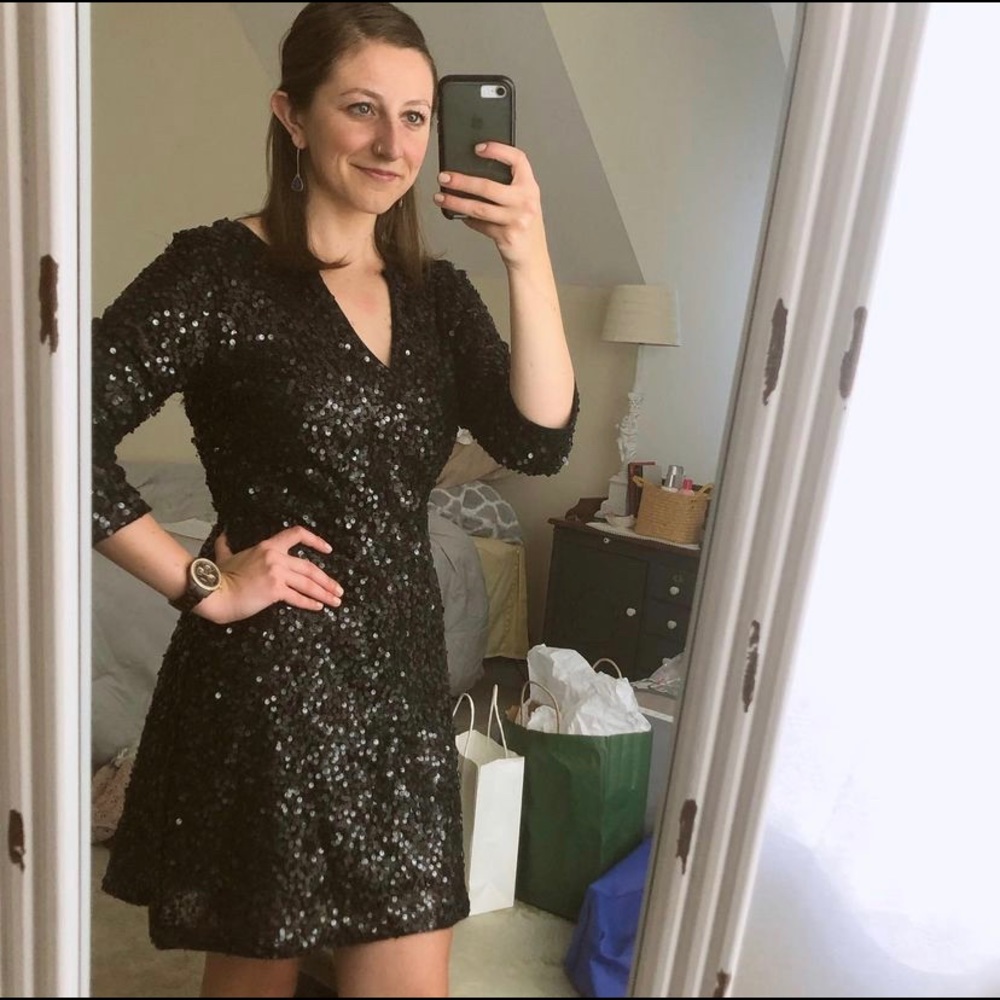 All sequin cocktail dress